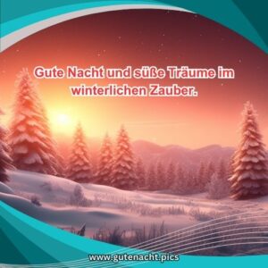 Gute Nacht Winter Bildernull