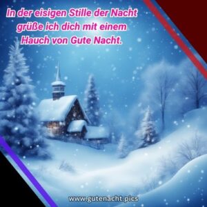 Gute Nacht Winter Bildernull